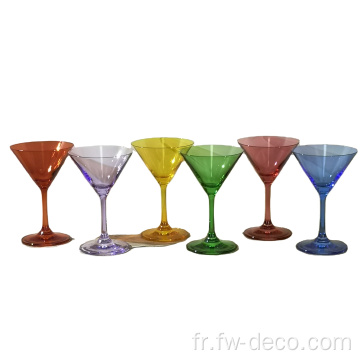 verres de cocktails de couleur personnalisés